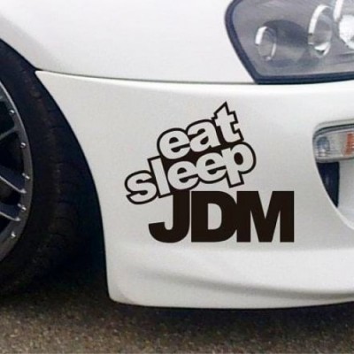 Виниловая наклейка - Еat sleep JDM