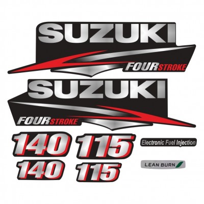Комплект наклеек - Suzuki 115/140